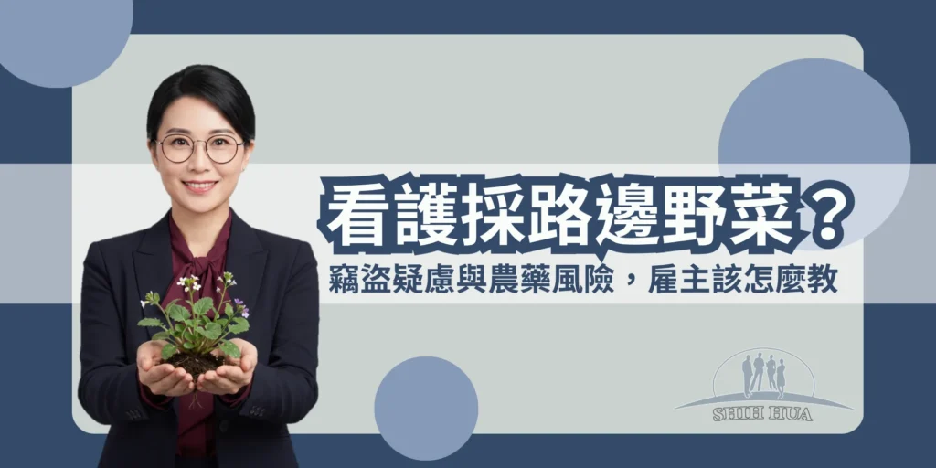 看護採路邊野菜？竊盜疑慮與農藥風險，雇主該怎麼教｜世華外勞Lucky姐